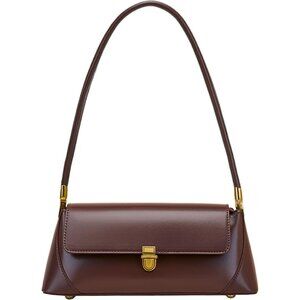 Vintage Small Shoulder Bag for Women with Zipper Closure and Classic Design